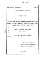 Nghiên cứu về tình hình chẩn đoán điều trị và một số đặc điểm chức năng hô hấp ở bệnh nhân viêm phế quản mạn tính 