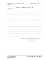 Kế toán bán hàng và xác định kết quả kinh doanh tại công ty TNHH Đầu Tư Phát Triển và Thương Mại DNET