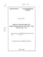 Đảng với vấn đề ruộng đất trong phong trào xô viết nghệ tĩnh thời kỳ 1930 1931 
