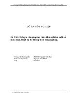 Nghiên cứu phương thức thử nghiệm một số máy điện, thiết bị, hệ thống điện công nghiệp 