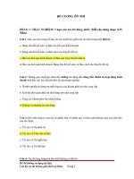 Đề cương môn Phân tích tài chính doanh nghiệp