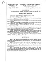 bảng giá đất thị xã buôn hồ năm 2016