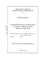 luận án tiến sĩ các phương tiện ngôn ngữ biểu hiện hành động thỉnh cầu trong tiếng anh và tiếng việt