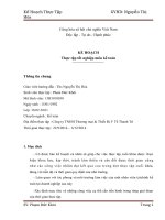 kế hoạch thực tập tốt nghiệp tại công ty thiết bị y tế thanh trì