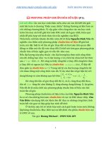 Ôn thi đại học môn vật lý PHƯƠNG PHÁP CHUẨN hóa số LIỆU