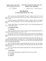 Kế hoạch khai giảng năm học 2015 – 2016