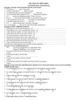 Bài tập câu điều kiện (conditional sentences)