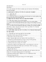 Giải pháp nâng cao hiệu quả sử dụng vốn tại công ty CP dược PHẨM QUỐC tế VIỆT PHÁP 