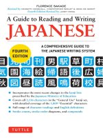 A guide to reading and writing Japanese  4th edition