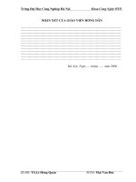 Báo cáo Thiết kế đồ án tốt nghiệp hệ thống phanh xe du lịch HON ĐA