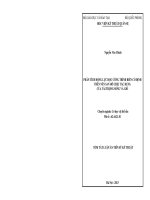 Phân tích động lực học công trình biển cố định trên nền san hô chịu tác dụng của tải trọng sóng và gió tt 