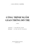 Ebook công trình ngầm giao thông đô thị  phần 1   GS VS l v  makốpski