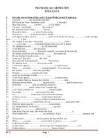 Ôn Tập HK1 Tiếng Anh 9 (SGK Cơ Bản)