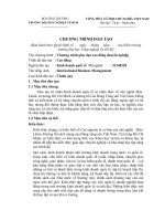 Chương trình đào tạo giáo dục cao đẳng chuyên nghiệp