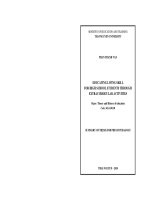 Giáo dục kĩ năng sống cho học sinh trung học phổ thông thông qua hoạt động giáo dục ngoài giờ lên lớp tt 