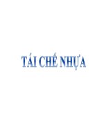 Tái chế nhựa, công nghệ tái chế nhựa