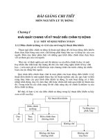 BÀI GIẢNG NGUYÊN LÝ TỰ ĐỘNG ĐIỀU KHIỂN