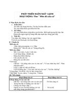 Giáo án  Bài thơ: Mèo đi câu cá