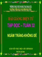 Tập đọc 4 - Tuần 32 : Ngắm trăng - Không đề