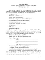 Chương trình hội thi: