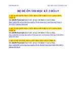 BỘ ĐỀ ÔN THI HK2 HÓA 9