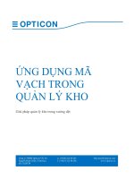 Ứng dụng mã vạch trong quản lý kho  giải pháp quản lý kho trong xưởng dệt