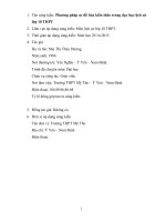 Phương pháp sơ đồ hóa kiến thức trong dạy học lịch sử lớp 10 THPT 