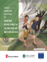 Ebook Tài liệu hướng dẫn dạy và học về giảm nhẹ rủi ro thiên tai và ứng phó với biến đổi khí hậu- Phần 1
