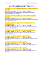 BỘ ĐỀ ÔN THI HK2 TOÁN 7