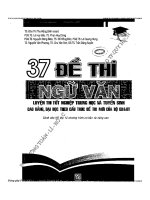 Tổng hợp 37 đề thi ngữ văn có đáp án chi tiết   đào THỊ THU HẰNG 