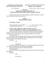 BÁO CÁO SƠ KẾT HOẠT ĐỘNG UỶ BAN KIỂM TRA HỌC KỲ I VÀ  PHƯƠNG HƯỚNG HOẠT ĐỘNG HỌC KỲ II NĂM HỌC 2015 2016