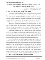 TÍCH hợp LIÊN môn KHOA học xã hội TRONG dạy học các tác PHẨM văn học TRUNG đại lớp 10 