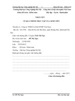 Báo cáo thực tập: Hạch toán nghiệp vụ kế toán ở Công ty TNHH cơ khí HTMP Việt Nam.