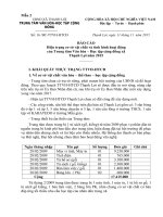 Báo cáo hiện trạng cơ sở vật chất và tình hình hoạt động  của Trung tâm Văn hóa – Học tập cộng đồng xã  Thạnh Lợi năm 2015