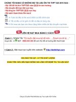 BỘ 120 ĐỀ THI THỬ THPTQG 2016 TỪ CÁC TRƯỜNG - FILE WORD - LỜI GIẢI CHI TIẾT