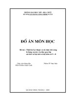 ĐỒ ÁN CÔNG TRÌNH NGẦM TRONG MỎ - ĐƯỜNG LÒ BẰNG XUYÊN VỈA f=8