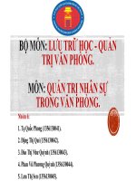 Quản trị nhân sự trong văn phòng.