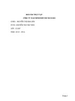 ĐỀ TÀI BÁO CÁO THỰC TẬP CÔNG TY BẢO HIỂM BIDV BIG ĐÀ NẴNG