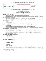 Giáo án Lịch sử 7 học kỳ 1 năm 2014 2015 rất hay