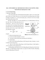 Bài 1. THÍ NGHIỆM XÁC ĐỊNH ĐỘ BẰNG PHẲNG MẶT ĐỜNG THEO CHỈ SỐ ĐỘ GỒ GHỀ QUỐC TẾ IRI