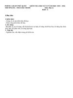 Đề thi ĐL 6 HKII 2015 - 2016