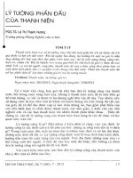 Lý tưởng phấn đấu của thanh niên   PGS TS  lê thị thanh hương