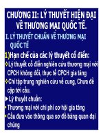 Bài giảng Kinh tế quốc tế - Chương 2- Lý thuyết hiện đại về thương mại quốc tế