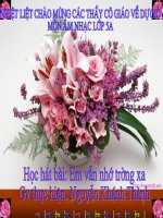 Học hát bài: Em vẫn nhớ trường xưa- tiết 26 lớp 5