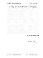 Báo cáo thực tập: Tổ chức sản xuất kinh doanh của Công ty TNHH Hoàng Vũ
