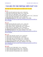 BỘ ĐỀ THI THỬ THPTQG 2016 MÔN NGỮ VĂN (MỚI NHẤT)