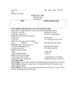 Kiểm tra 1 tiết sinh học 6