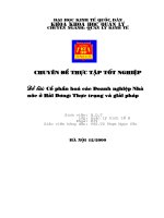 Cổ Phần Hoá Các Doanh Nghiệp Nhà Nước Ở Hải Dương Thực Trạng Và Giải Pháp