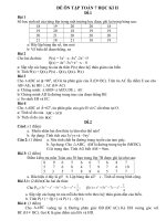 đề ôn thi toán 8 học kì II