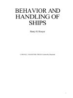 BEHAVIOR AND HANDLING OF THE SHIP